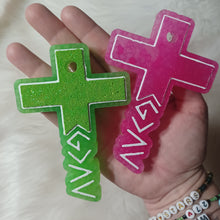 Load image into Gallery viewer, God is Greater Than The Ups and Downs Cross