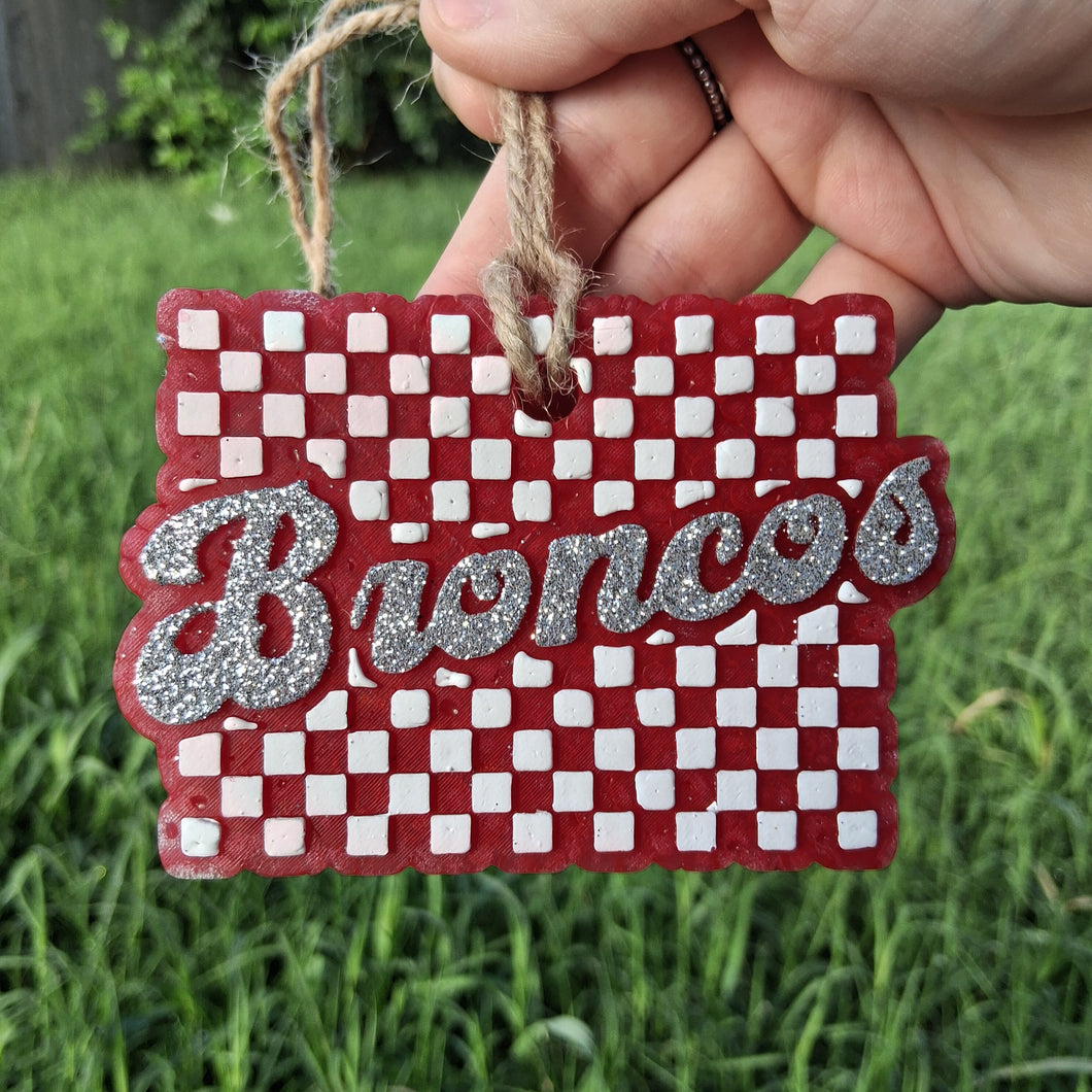 Broncos Checkered Team Name