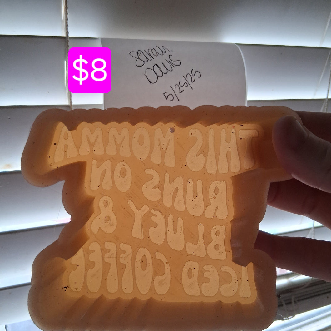 This Momma Runs On Bluey & Iced Coffee Mold