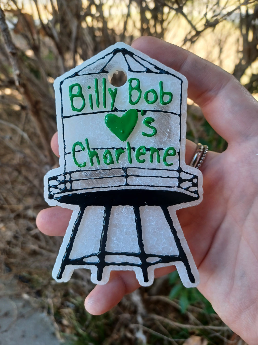 Billy Bob Loves Charlene Water Tower