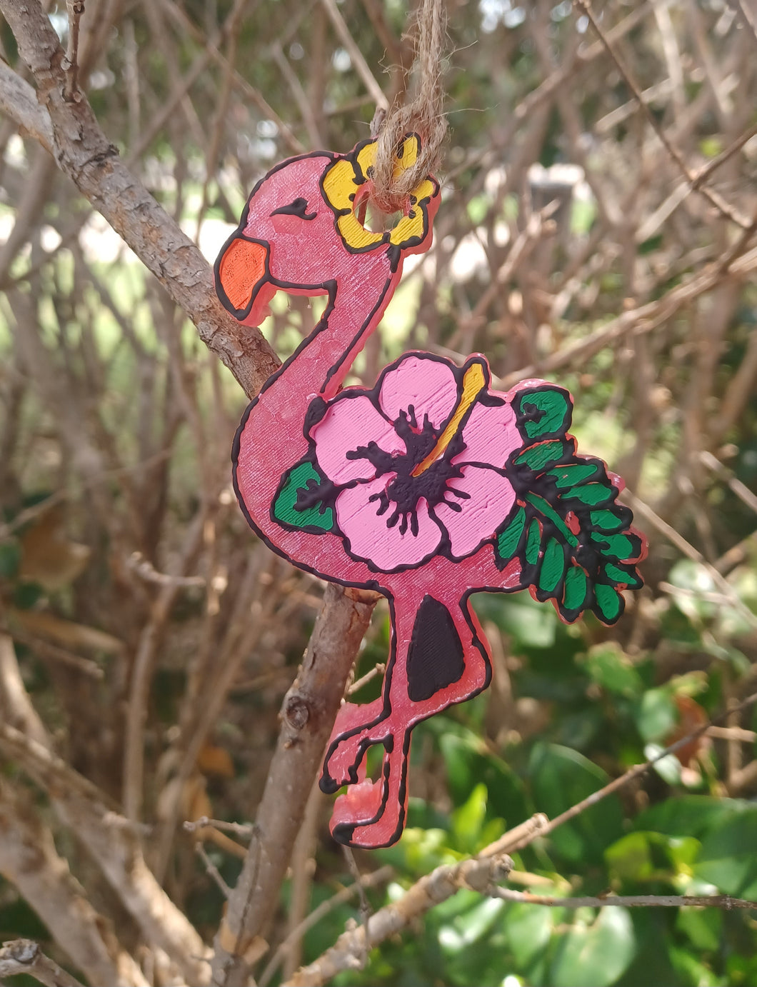 Floral Flamingo