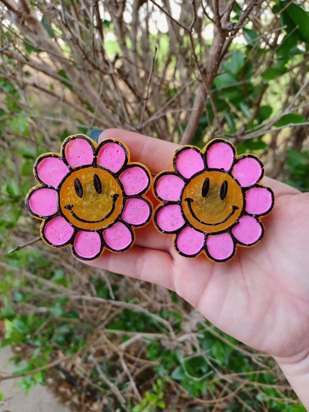 Smiley Daisy Vent Clips