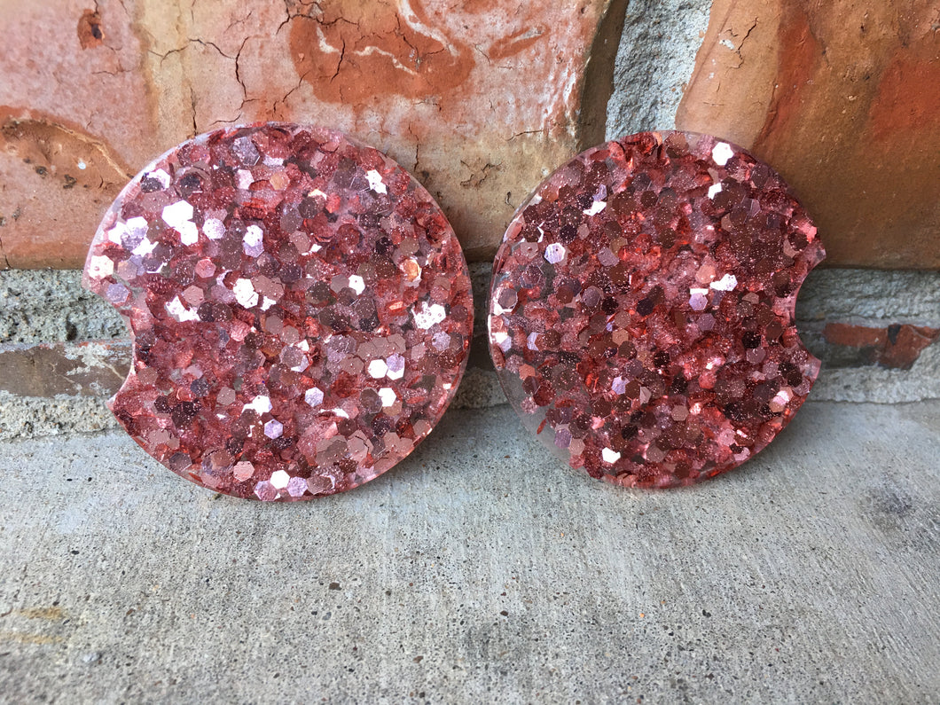 Rose Quartz Car Coasters