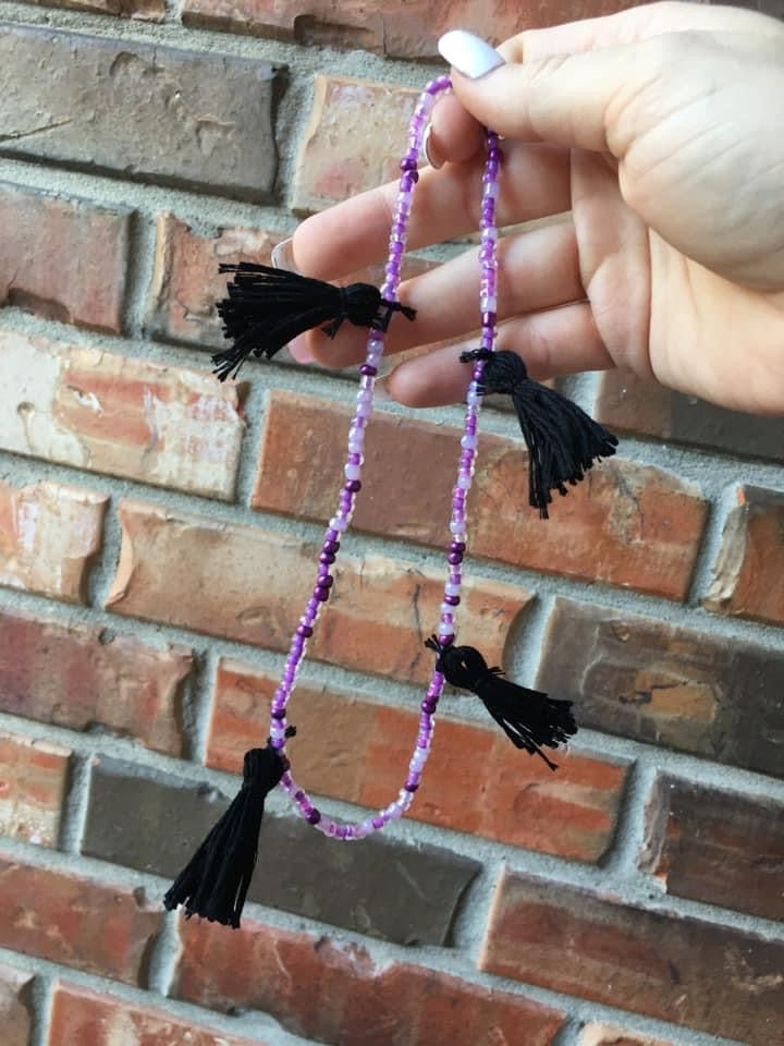 Black & Purple Car Charm