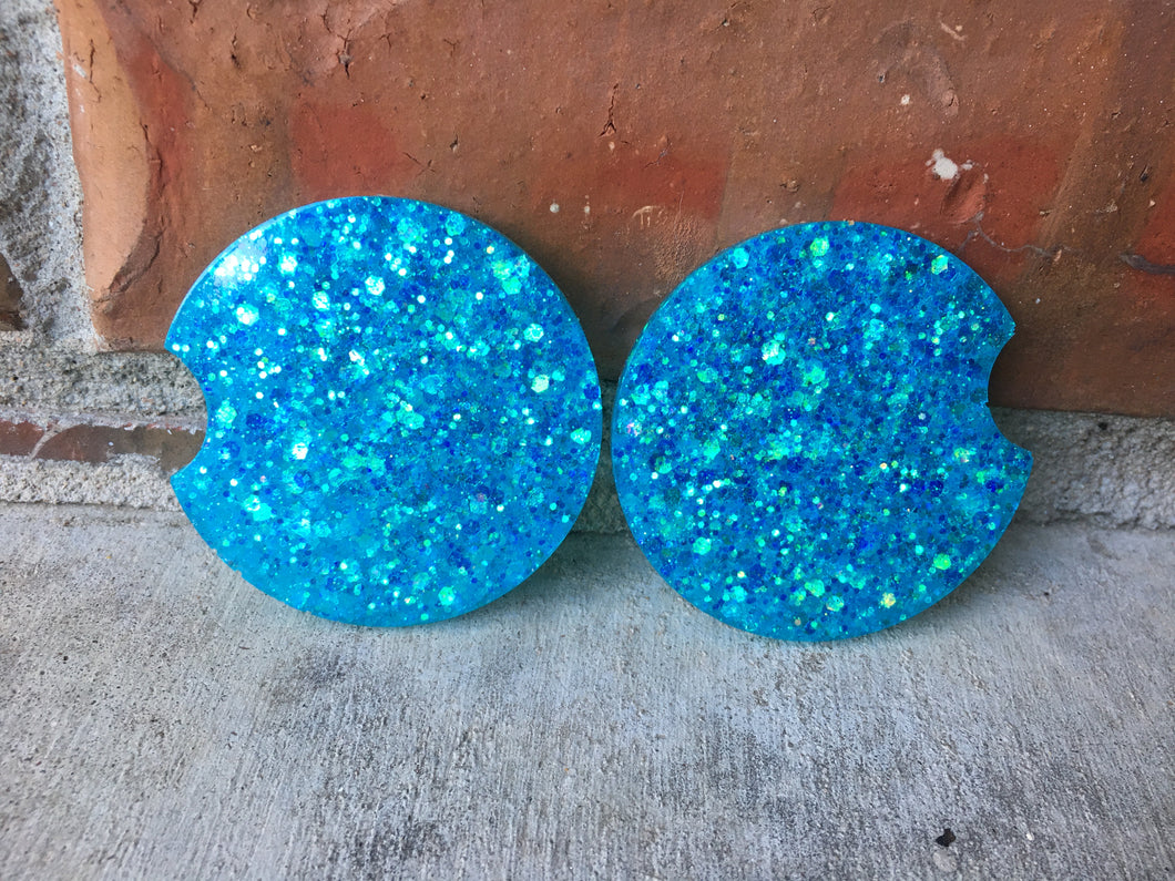 Blue Moon Car Coasters